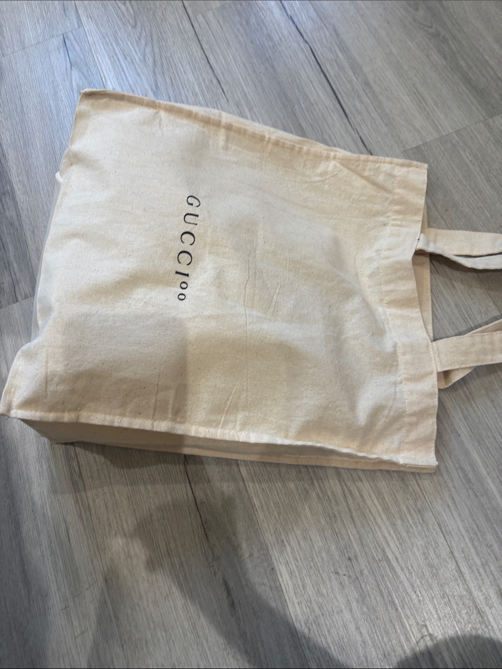 Gucci 100th Anniversary cotton Bay Beige Canvas Logo Tote bag - Picture 6 of 6
